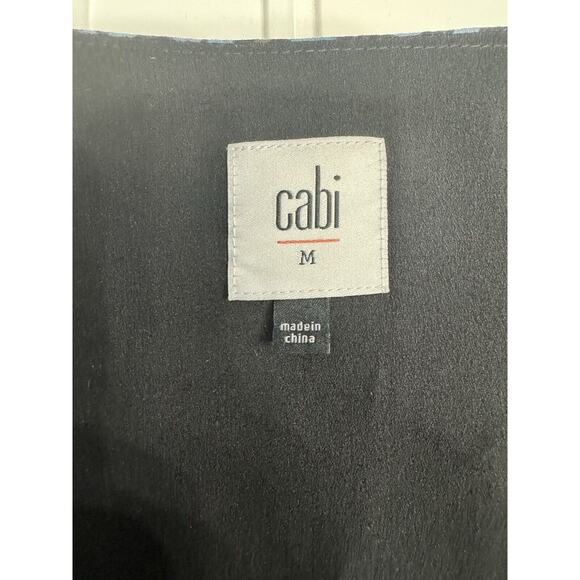 Cabi Shift Dress Womens M Black Chiffon Poise Long Bell Sleeved Multi Floral - Picture 3 of 4